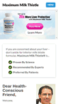 Mobile Screenshot of maximummilkthistle.com